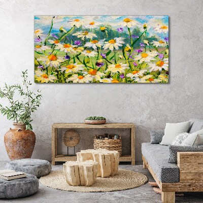 A flower paradise in the summer sun Print on canvas
