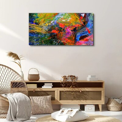 The colorful chaos of nature Print on canvas