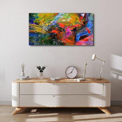 The colorful chaos of nature Print on canvas