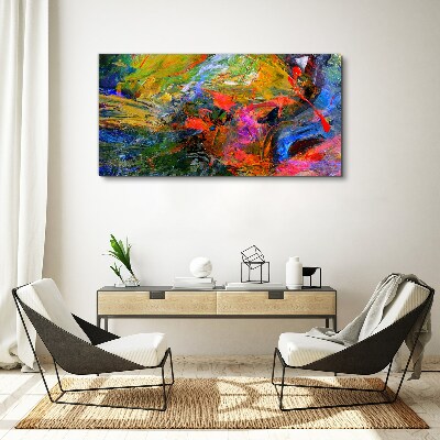 The colorful chaos of nature Print on canvas