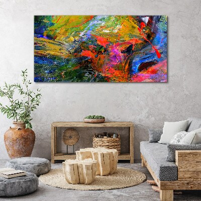 The colorful chaos of nature Print on canvas