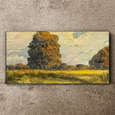 Forest nature sky Canvas print