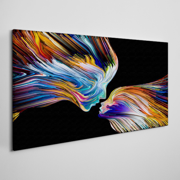 The colors of love and emotions Print on canvas