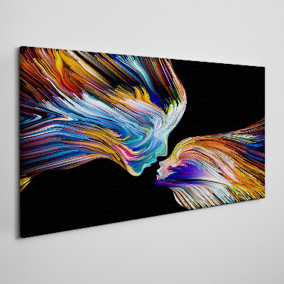 The colors of love and emotions Print on canvas
