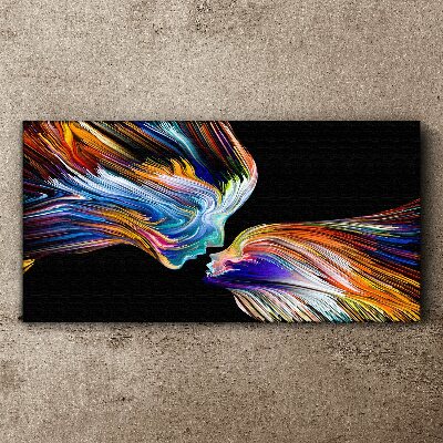 The colors of love and emotions Print on canvas