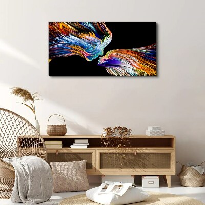 The colors of love and emotions Print on canvas