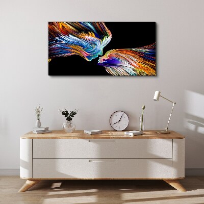The colors of love and emotions Print on canvas