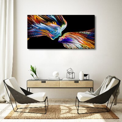 The colors of love and emotions Print on canvas