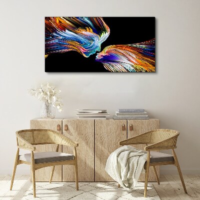 The colors of love and emotions Print on canvas