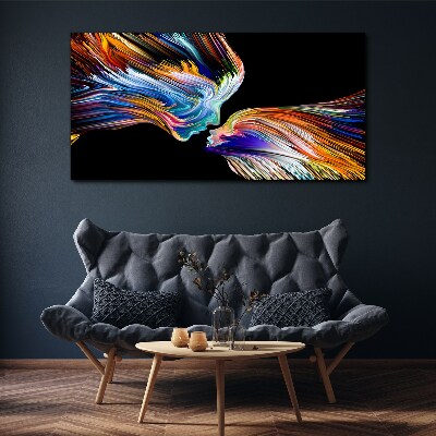 The colors of love and emotions Print on canvas
