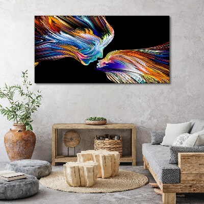 The colors of love and emotions Print on canvas