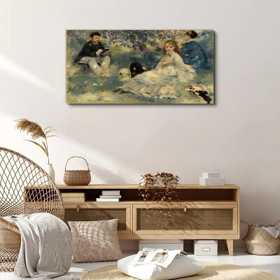 Summer Picnic in the Park Print on canvas