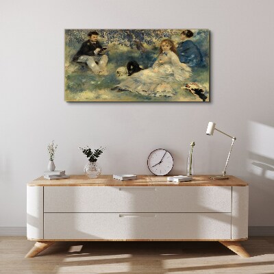 Summer Picnic in the Park Print on canvas