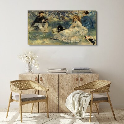 Summer Picnic in the Park Print on canvas