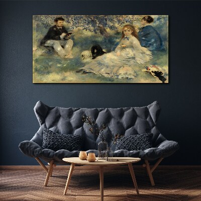 Summer Picnic in the Park Print on canvas