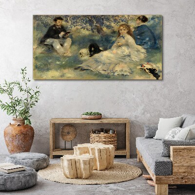 Summer Picnic in the Park Print on canvas