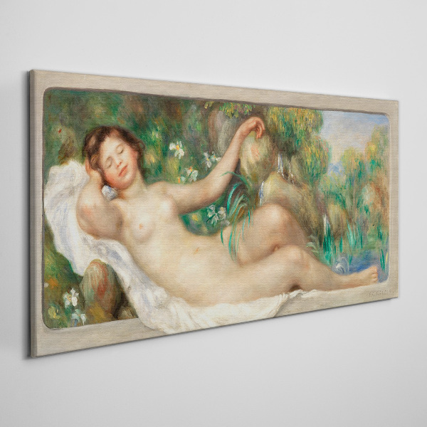 Peace in the summer garden Canvas wall art