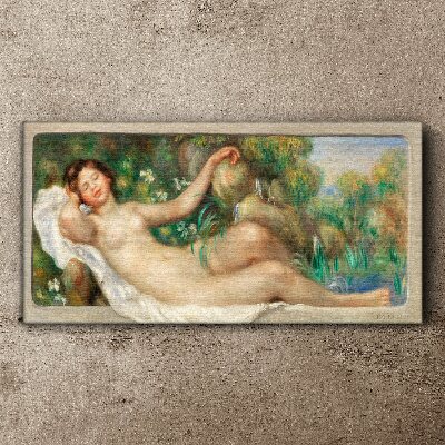 Peace in the summer garden Canvas wall art