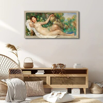Peace in the summer garden Canvas wall art