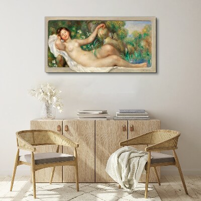 Peace in the summer garden Canvas wall art