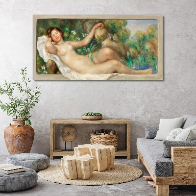 Peace in the summer garden Canvas wall art