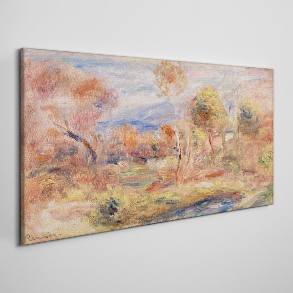 Landscape in pastel shades Print on canvas