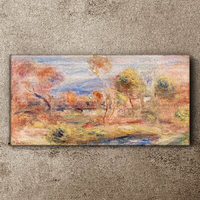 Landscape in pastel shades Print on canvas