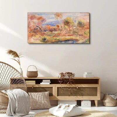 Landscape in pastel shades Print on canvas
