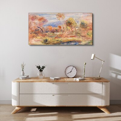 Landscape in pastel shades Print on canvas
