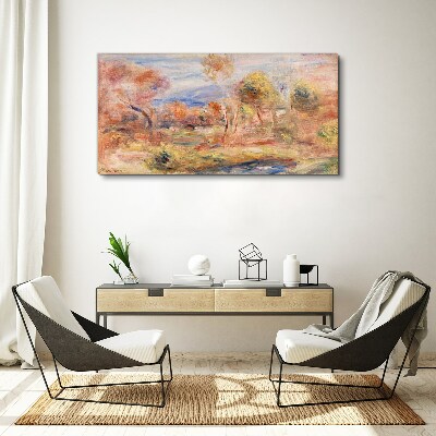 Landscape in pastel shades Print on canvas