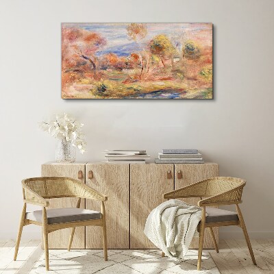 Landscape in pastel shades Print on canvas