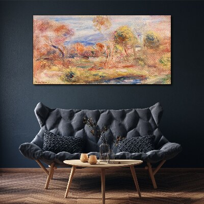 Landscape in pastel shades Print on canvas
