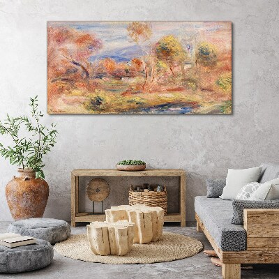Landscape in pastel shades Print on canvas