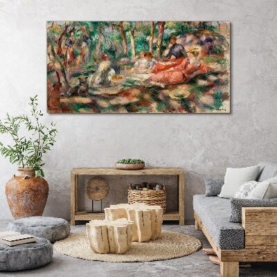 Summer Afternoon in the Park Print on canvas
