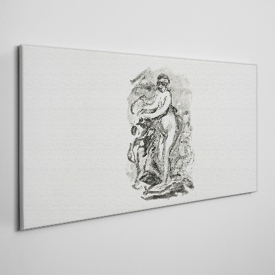Figure in motion Canvas wall art