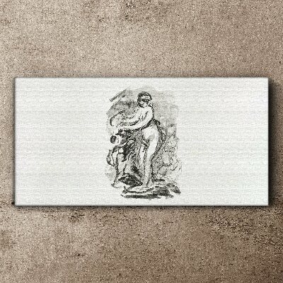 Figure in motion Canvas wall art