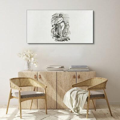 Figure in motion Canvas wall art