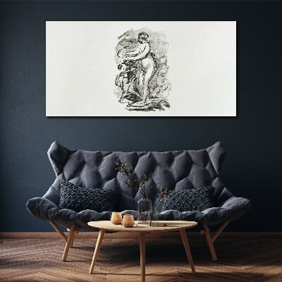 Figure in motion Canvas wall art