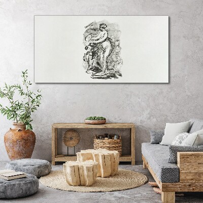 Figure in motion Canvas wall art