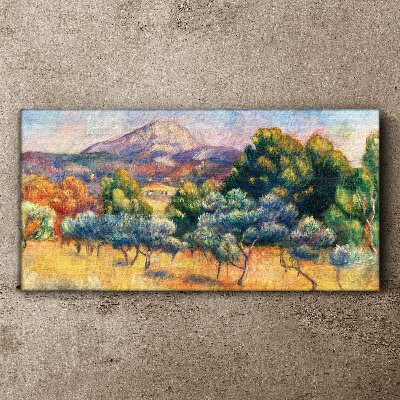 Colorful mountain landscape Print on canvas