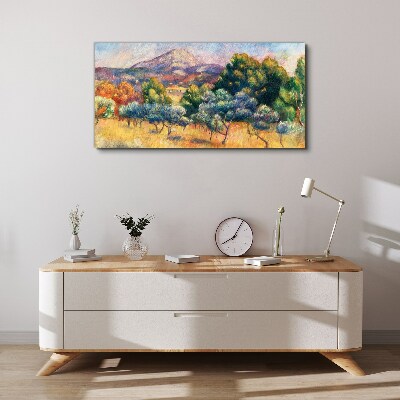 Colorful mountain landscape Print on canvas