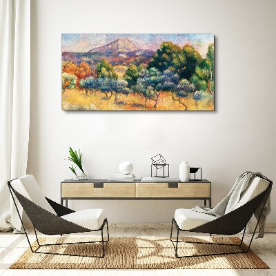 Colorful mountain landscape Print on canvas