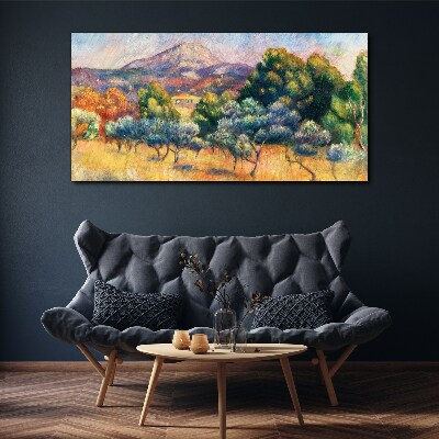 Forest mountain landscape Canvas print