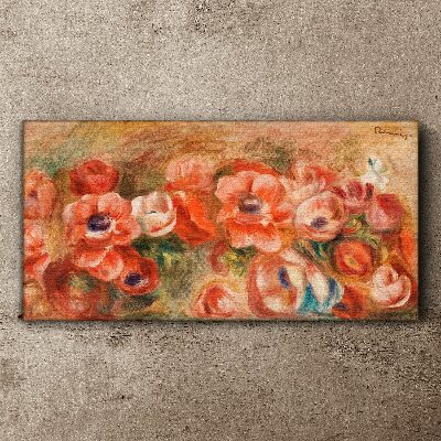 Floral landscape in shades of pink Canvas wall art