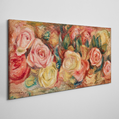 Floral bouquet of roses Print on canvas