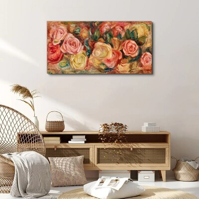 Floral bouquet of roses Print on canvas
