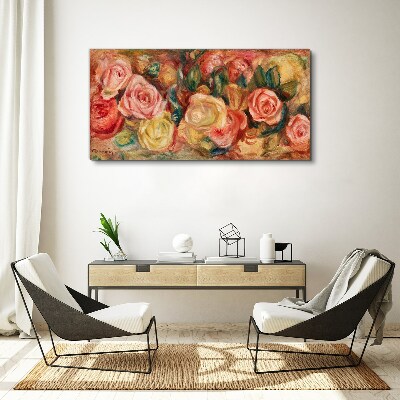 Floral bouquet of roses Print on canvas