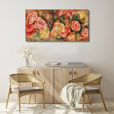 Floral bouquet of roses Print on canvas