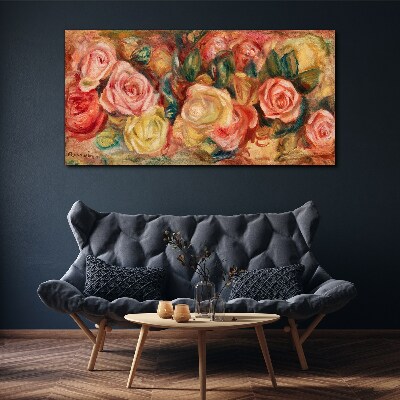 Floral bouquet of roses Print on canvas