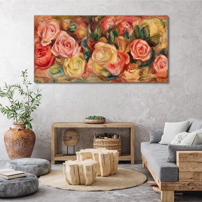 Floral bouquet of roses Print on canvas